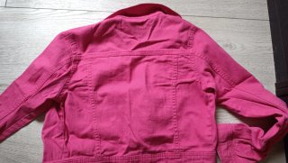 Chaqueta vaquera rosa niña Talla 146