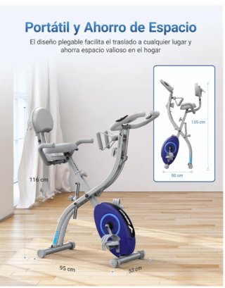 Bicicleta Estática Merach Plegable
