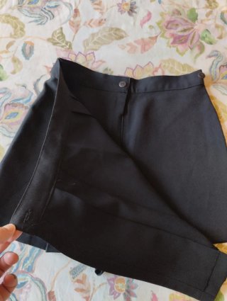 Mini falda pantalón negra