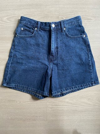 Shorts vaqueros Zara con pedrería