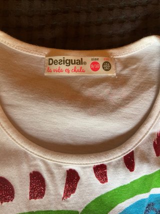 Vestido Niña Desigual Corazón Solo envios