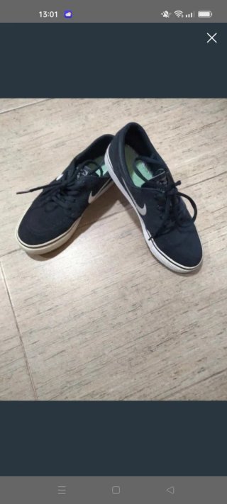 Zapatillas Nike de tela mujer negras