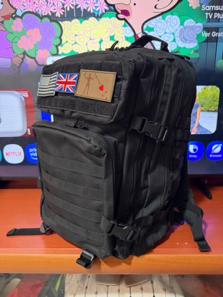 Mochila Táctica Militar 50L Trekking Negra nueva