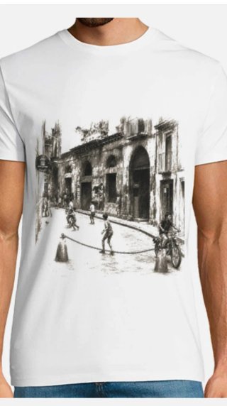 Camiseta Estampada Calle Vintage