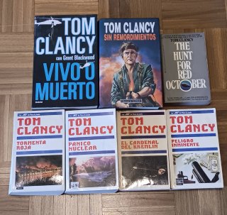 TOM CLANCY. Lote 7 novelas. LEER DESCRIPCIÓN
