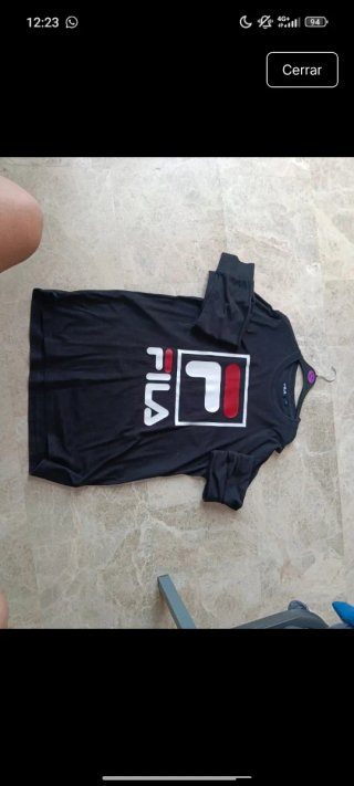 Camiseta Fila manga larga negra