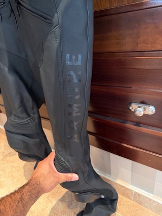 Traje de moto 2 piezas negro TALLA M