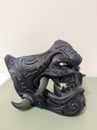 Máscara Oni Japonesa Negra