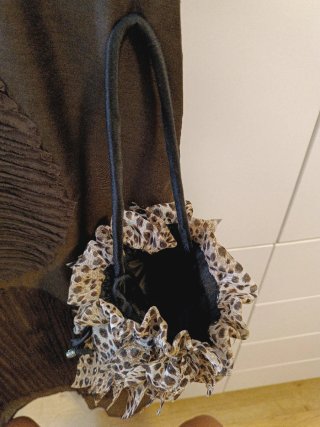 Bolso bombonera estampado animal print