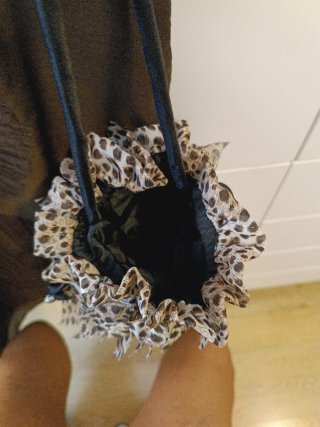 Bolso bombonera estampado animal print