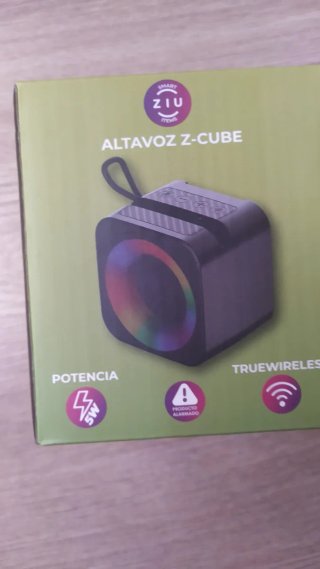 Altavoz Ziu Z-Cube Bluetooth Negro Multicolor