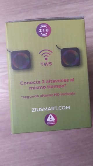 Altavoz Ziu Z-Cube Bluetooth Negro Multicolor