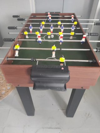 Futbolín, billar y ping pong infantil 3 en 1.