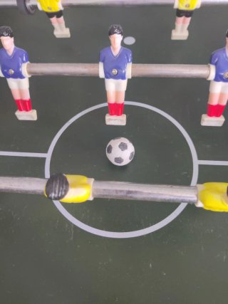 Futbolín, billar y ping pong infantil 3 en 1.