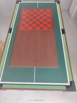 Futbolín, billar y ping pong infantil 3 en 1.