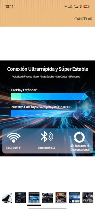 Adaptador CarPlay Inalámbrico