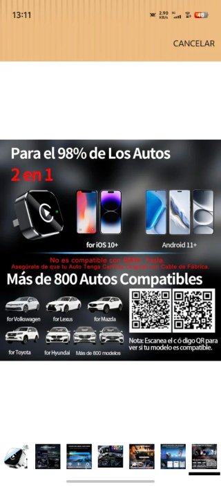 Adaptador CarPlay Inalámbrico