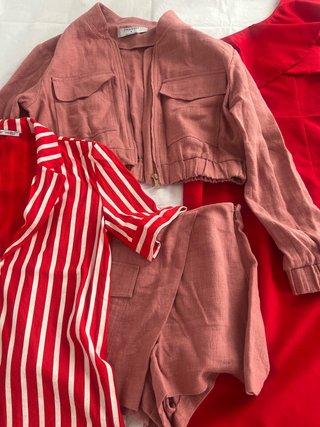Lote Ropa Mujer Zara Pink/Red