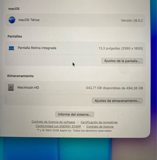 MacBook Pro 13” M2 2022 8GB RAM 512GB SSD