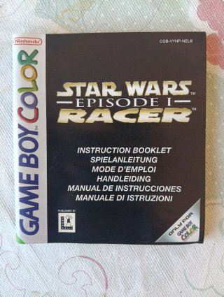 Manual Star Wars Episode I: Racer Game Boy Color