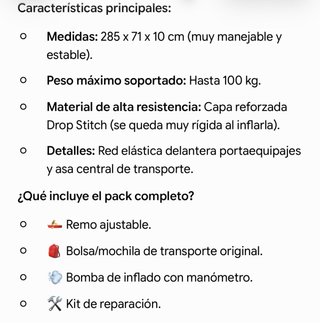 Tabla Paddle Surf Waikiki + Accesorios (Madrid)