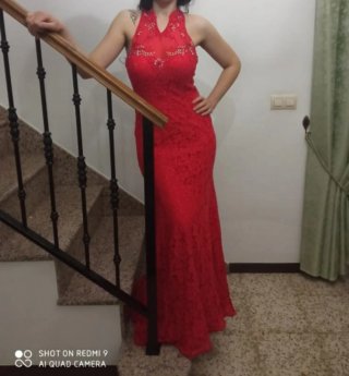 Vestido de fiesta rojo