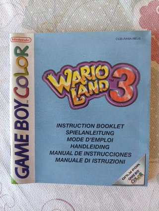 Manual Wario Land 3 Game Boy Color