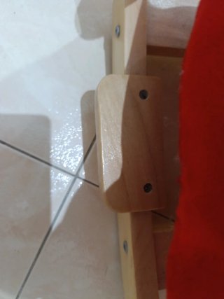 Balancín infantil de madera y peluche