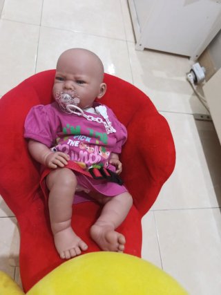Balancín infantil de madera y peluche
