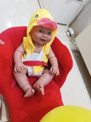 Balancín infantil de madera y peluche