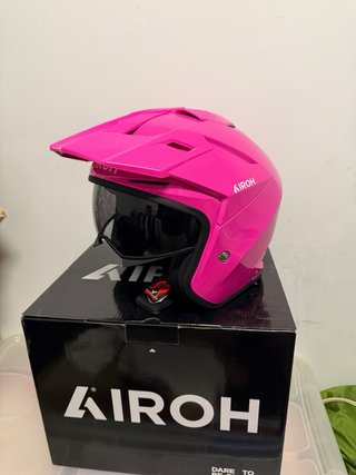 Casco Jet Airoh Talla M Rosa