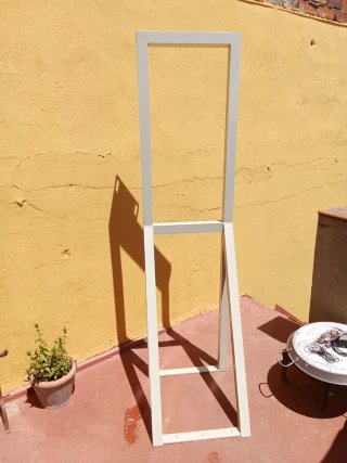 Estructura aluminio imprimación TUBO: 50X50 CM