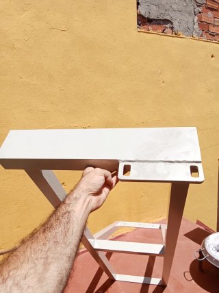 Estructura aluminio imprimación TUBO: 50X50 CM