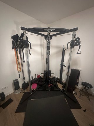 Gimnasio multifunción + 100kg discos