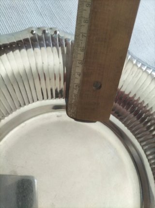 Fuente servir vajilla antigua plata plateado