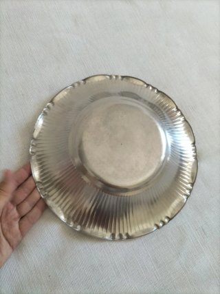 Fuente servir vajilla antigua plata plateado