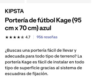 Portería Fútbol Kipsta