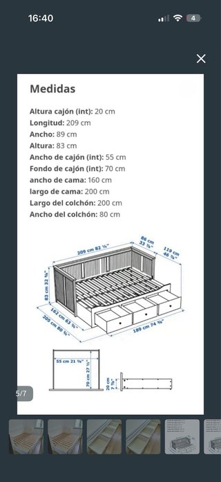 Cama nido Ikea Hemmes