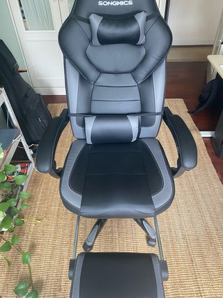 Silla Gaming Ergonómica Songmics Negro/Gris