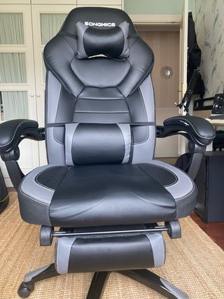 Silla Gaming Ergonómica Songmics Negro/Gris