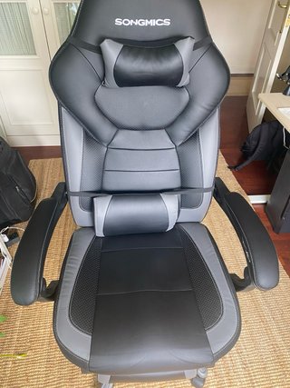 Silla Gaming Ergonómica Songmics Negro/Gris