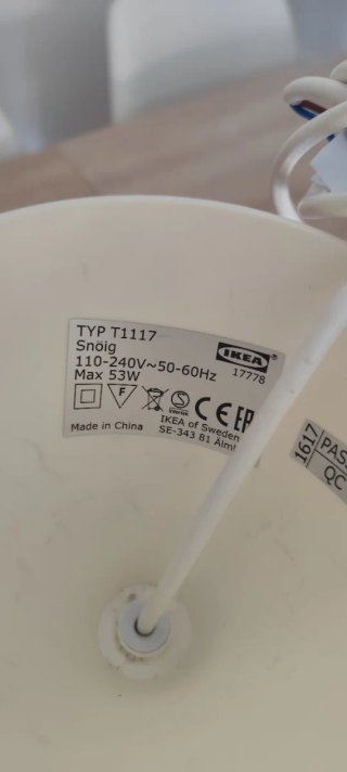 Lámpara de techo IKEA