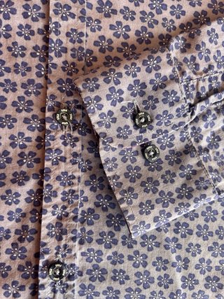 Camisa DR&N Slim Fit Estampada Talla  L