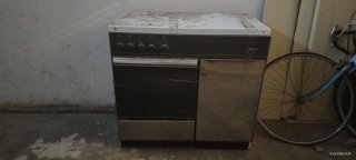 Cocina de gas blanca