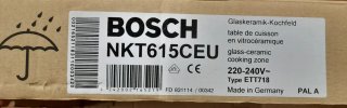 Vitroceràmica Bosch NKT615CEU/02 4 focs 6.600W