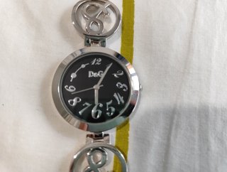 Reloj sfera Negra Plateado