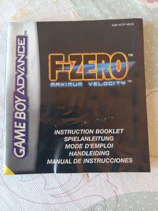 Manual F-Zero Maximum Velocity GBA