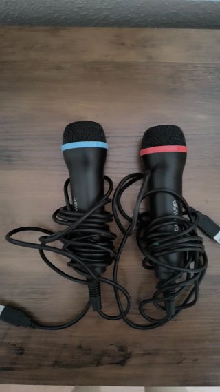 2 Micrófono GAMEWARE PS4 Negro y Rosa
