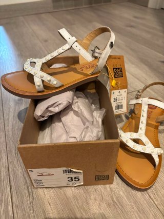 Sandalias blancas Gioseppo niña T.35