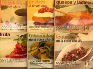 Varios libros de cocina y alimentación / nutrición